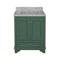 thumbnail image 5 of Nantucket 30" Bathroom Vanity with Sage Green Cabinet and Carrara Marble Top, 5 of 6