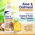 thumbnail image 2 of Oatmeal Dog Shampoo with Aloe Vera, Sensitive Skin Relief, Hypoallergenic, Pina Colada Scent, 16oz, 2 of 7