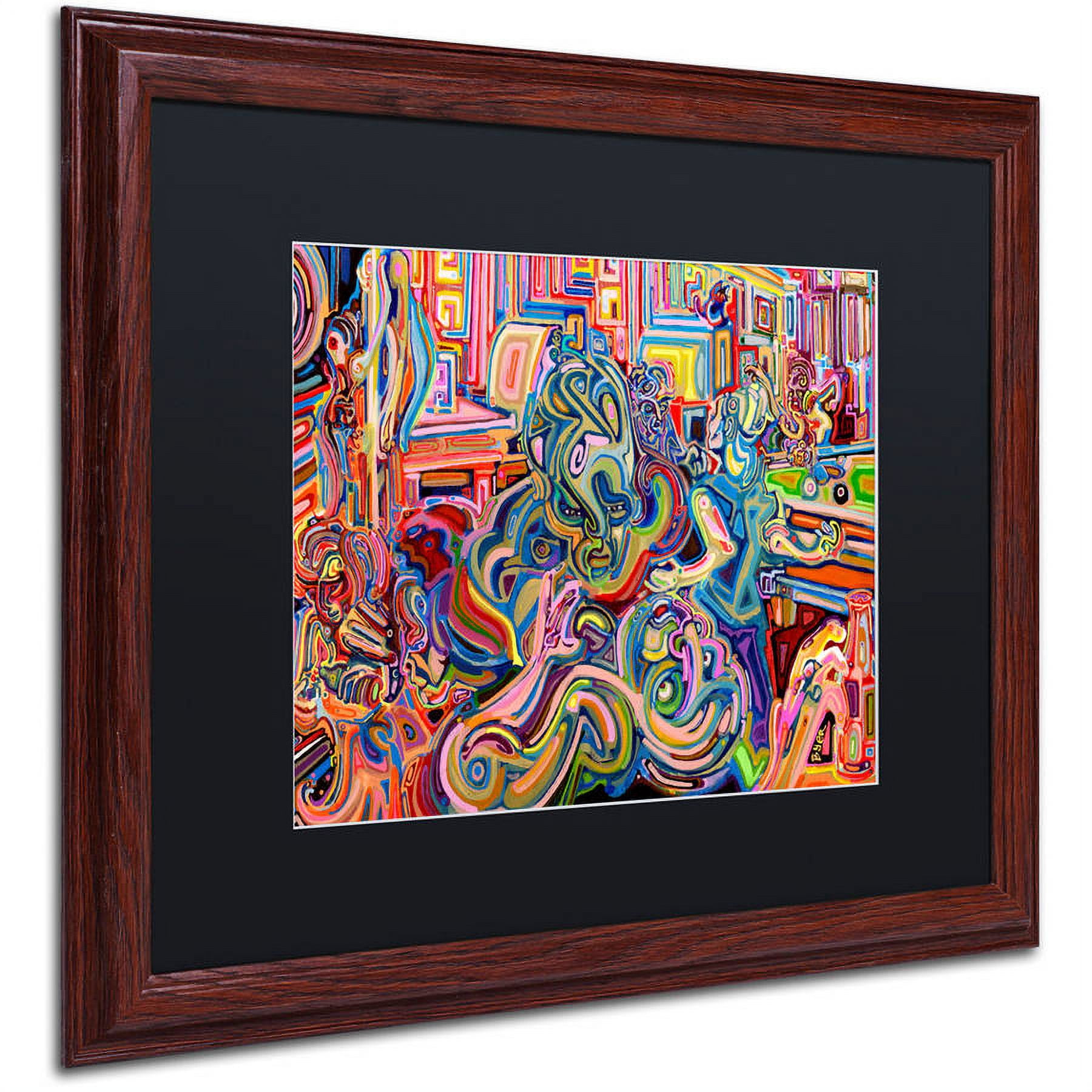Trademark Fine Art "Modern Diplomacy" Canvas Art by Josh Byer, Black Matte, Wood Frame