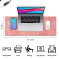 thumbnail image 5 of Luxurious Pink Mouse Pad & XXL Desk Pad – 31.5x11.8 inches Desk Mat with 3 Levels, Perfectly Suited for Computer Keyboards and Efficient Home Office Work, 5 of 7