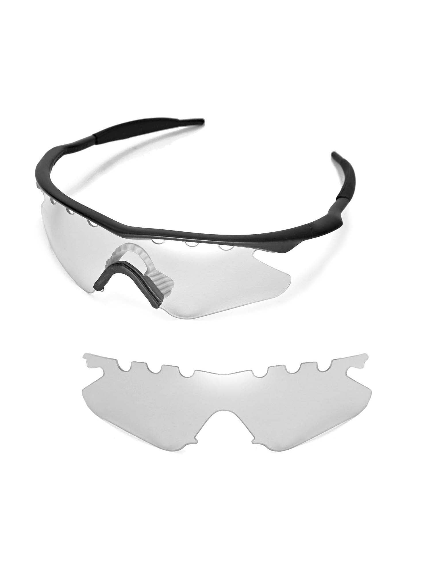 terning temperament Sprout Walleva Clear Vented Replacement Lenses For Oakley M Frame Heater  Sunglasses - Walmart.com