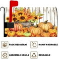 thumbnail image 3 of PBOBRIICH Fall Pumpkins with Sunflower Farmhouse Magnetic Mailbox Covers Standard Size 18x21, 3 of 5
