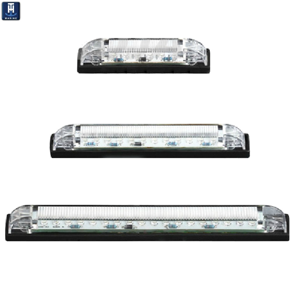 Long Haul 6-Inch Blue LED Slim Line Utility Strip Lights - 12 LEDs, 4 Pack For RV Boat