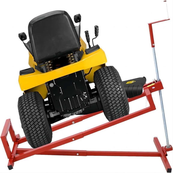 Riding Lawn Mower Lift Jack 45°Tilt Adjustable w/ Hand Crank for Garden Tractor