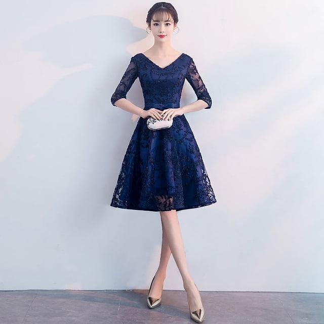 Vestido de noche de banquete para mujer, lujoso, elegante, digno, ajustado, para damas famosas, falda MIDI de fiesta