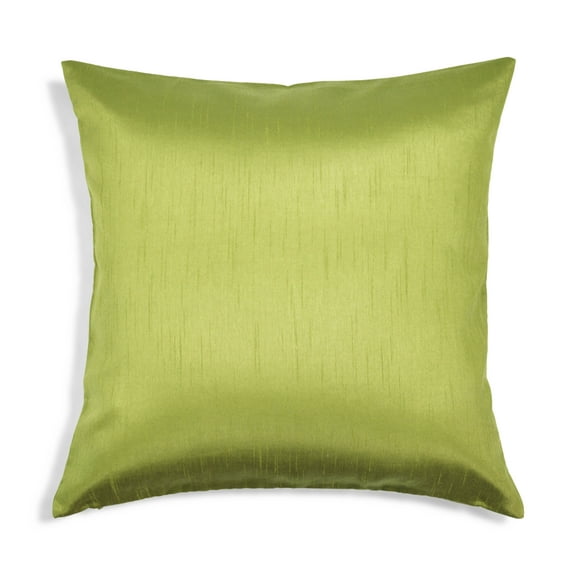 Aiking Home Solid Faux Silk Decorative Throw Pillow COVER 18 by 18 - Green