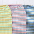thumbnail image 4 of Camiseta a rayas coloridas para perros, chaleco transpirable para mascotas, camiseta sin mangas para perros azules de verano (azul), 4 of 5
