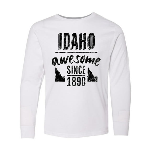 Inktastic Idaho Awesome Since 1890 Long Sleeve Youth T-Shirt