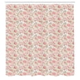 thumbnail image 2 of Ambesonne Love Shower Curtain, Romantic Pastel Spring, 69"Wx70"L, Pale Green Blush Brown, 2 of 4