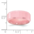 thumbnail image 4 of Ceramic Pink Faceted 8mm Polished Band, 4 of 4