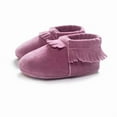 thumbnail image 2 of Finex Baby Tassel Suede Leather Shoes Newborn Candy Color Shoes, 2 of 4