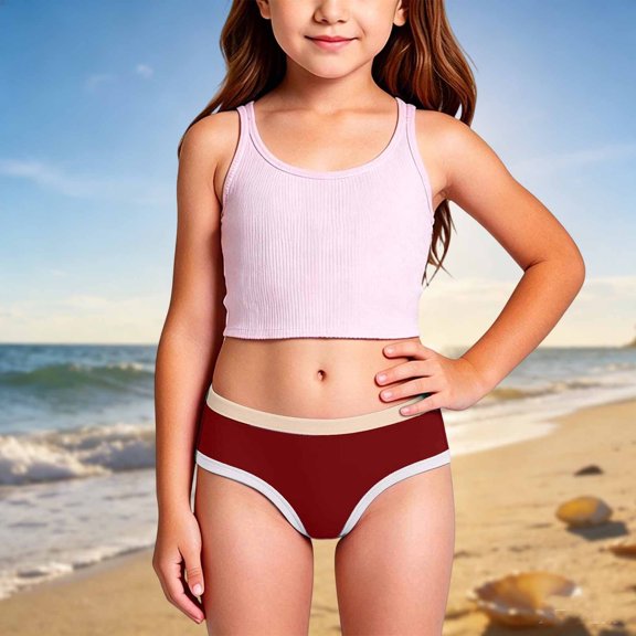 Girls Comfortable Everyday Underwear for Girls – Breathable Soft Briefs Ideal for Daily Wear and All Day Comfort