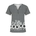 thumbnail image 4 of Patlollav Pntutb Womens Short Sleeve Tops,Ladies Print Loose Top/Shirt, 4 of 6