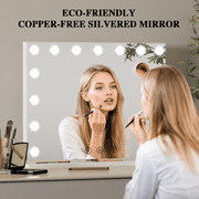 23x18 Hollywood Vanity Mirror with Lights for Bathroom/Bedroom (White)