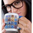 thumbnail image 2 of 3drose, Portugal, Lisbon, Alfama District, Many Versions of Colorful Tile Work, 11oz Two-tone Blue Mug, 2 of 6