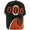 Red, variant on Ohio Men's O Wave Pattern Adjustable Baseball Cap (Black/Red)