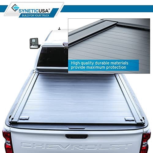 Syneticusa MR Retractable Hard Truck Bed Tonneau Cover Fits 2008-2025 Ford F-150 F-250/350 Super Duty 8'2"