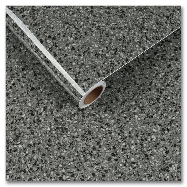 CRE8TIVE Light Black Granite Contact Paper for Countertops Waterproof