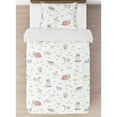 thumbnail image 2 of Sweet Jojo Designs Farm Animals Boy or Girl Twin Size Kid Childrens Bedding Comforter Set - 4 Pieces - Watercolor Farmhouse Lattice Horse Cow Sheep Pig, 2 of 2