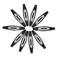 thumbnail image 1 of 10pcs pinzas para el cabello negras niños lindo diseño pasadores niñas broches de metal broche de presión, 1 of 6