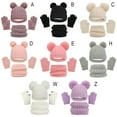 thumbnail image 5 of GYRATEDREAM Kids Winter Hat Gloves Scarf Set,Girls Toddler Children Hats Beanie with Knit Neck Warmer Gaiter Mittens Fleece Lined Set for 1-6Y Pink, 5 of 5