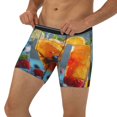 thumbnail image 3 of Cauagu Refreshing Fruit Infused Drinks Print Men's Boxer Briefs, Funny & Cute Underwear Elastic Waistband Briefs Ideal Gift for Men,1-Pack, 3 of 7