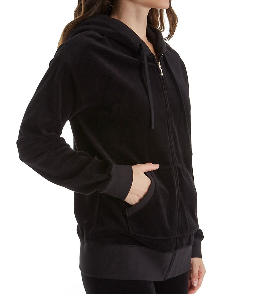 Juicy couture black zip hoodie Clearance