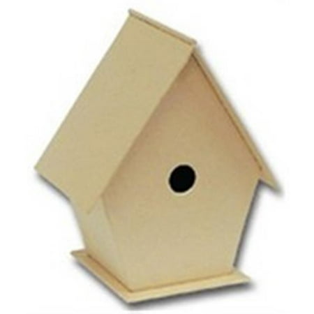 6.75 In. Paper Mache Bird Houses - Walmart.com