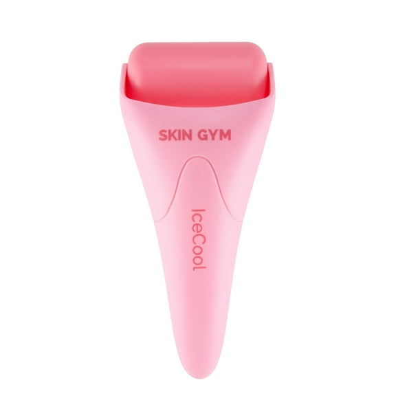 Skin Gym Pink Cool CryoGel Ice Roller for De-puffing and Soothing Skin, Reduces Redness and Calms Irritation with Cryo-Therapy and Facial Massage
