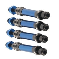 4Pcs CVD Front Rear Drive Shaft Metal Transmission Axle for Traxxas Slash 4X4 1/10 RC CarDark Blue
