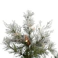 thumbnail image 2 of Vickerman 12' x 95" Flocked Cheshire Artificial Christmas Tree, Clear Dura-Lit® Mini Lights, 2 of 2