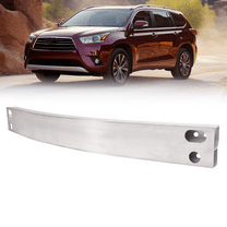 KOJEM Rear Bumper Impact Bar Reinforcement Compatible with 2014-2019 Toyota Highlander Replacement for 521710E090 521710E080 TO1106219 Bumper face Bar Cross Member Unfinished Silvery Aluminium