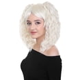 thumbnail image 3 of HPO Adults Womens Wig | White TV/Movie Party Ready Fancy Cosplay Halloween Wig | Premium Breathable Capless Cap, 3 of 9