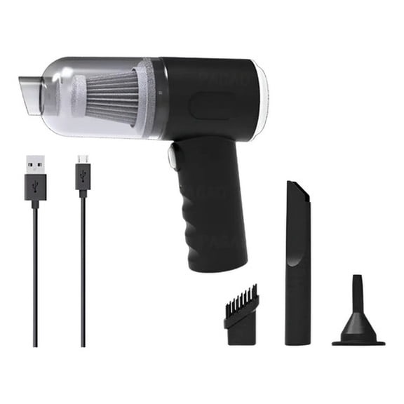 Aspiradora Para Auto/hogar Mini Portátil De Mano Inalámbrica Negro