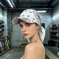 thumbnail image 6 of CSStudio Unisex Paisley Print Bandana Headscarf with Brim, Outdoor Sun Visor Hat, Hop Adjustable Lightweight Summer Head Wrap Cap, 6 of 6