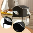thumbnail image 1 of Casa para Gatos Cueva para El Frío Refugio Impermeable Caseta de Jardín Tienda Elevada de Tela Oxford a Prueba de Viento con Aislamiento Adecuado Par con hielera, 1 of 8