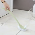 thumbnail image 6 of Toilet Brush Double Sided Clean Brush with Curved Long Holder Simple Cleaning Tool for Home Bathroom Toilet (Green), 6 of 6