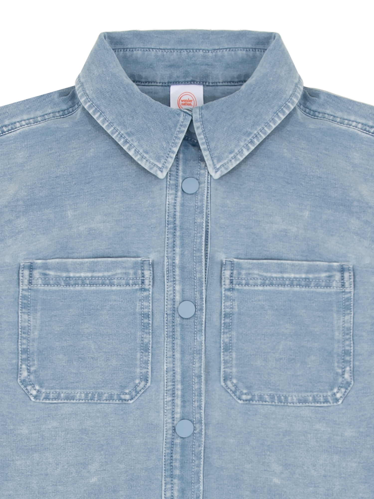 Wonder Nation Boys Knit Button Down Shirt, Sizes 4-18