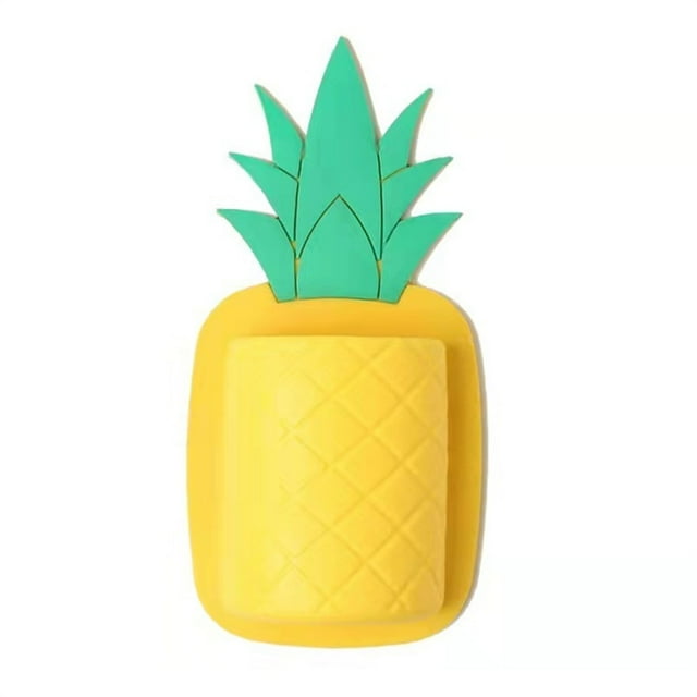 Harpily Organizer Rack Bathroom Kitchen Bathroom Remote Storage Rack PVC Bedside Creative Pineapple Storage Rack