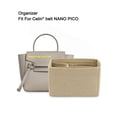 thumbnail image 2 of Forro de fieltro para bolsas con bolsillo para teléfono, bolsa interior para bolso de mano, inserto organizador de cartera para cinturón de la línea Ce Nano Pico, 2 of 5