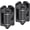 Black, variant on Weld on Hinges 1000lb Capacity Dual-Sided Heavy Duty Gate Hinges - 6mm Carbon Steel Weldable Hinges for Square Post to Tubular Gate, Ideal for Heavy Gates or Trailer Ramps