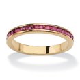 thumbnail image 1 of Bracelet Empilable en Pierre de Naissance Simulée en Plaqué Or, 1 of 5