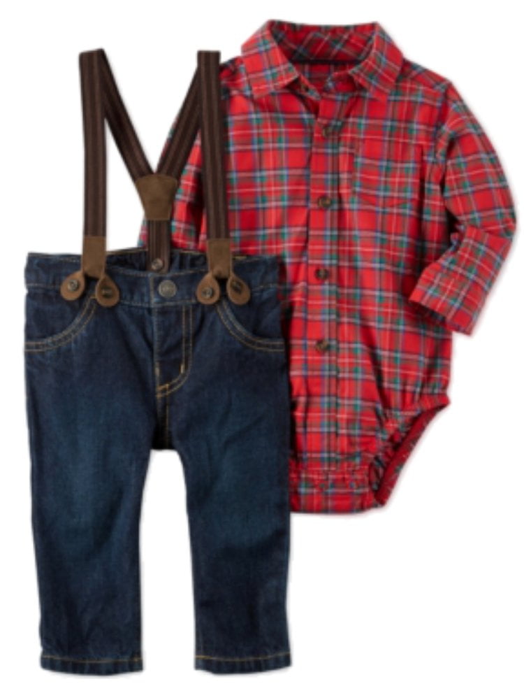 infant jeans with suspenders