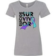 thumbnail image 3 of Inktastic Suicide Survivor Awareness Women's T-Shirt, 3 of 5