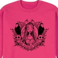 thumbnail image 2 of Corpse Bride - Bride Portrait with Crows & Skulls - Men's Crew Neck Fleece Pullover, 2 of 4
