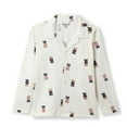 thumbnail image 3 of chopper club Boys' Cotton Knit Pajama Set – Teddy Print, Long Sleeve Sleepwear, Sizes 6-16 (6-13 Years), Regular Fit with Cuffed Sleeves & Bottoms US8, 3 of 6