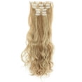 thumbnail image 1 of SHCKE 26" Straight Clip in Hair Extensions Fluffy and not Tangled 24" Wavy Curly Hair Extension Silky Full Head Clip in Hair Extension Synthetic Hair Pieces for Women, 1 of 5