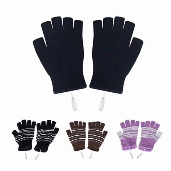 GJX Winter Electric Heated Gloves Battery Power Heating Gloves Warm Thermal Gloves for Hiking Skiing Hunting Hand Warmer