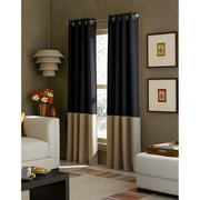 Curtainworks Solid Print Grommet Room Darkening, Energy Efficient Curtain Panel, 52 x 84