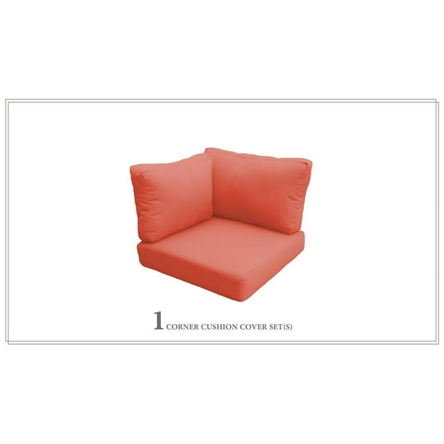 TK Classics Coussins de Dossier de 6 Pouces pour Chaises d'Angle en Mandarine